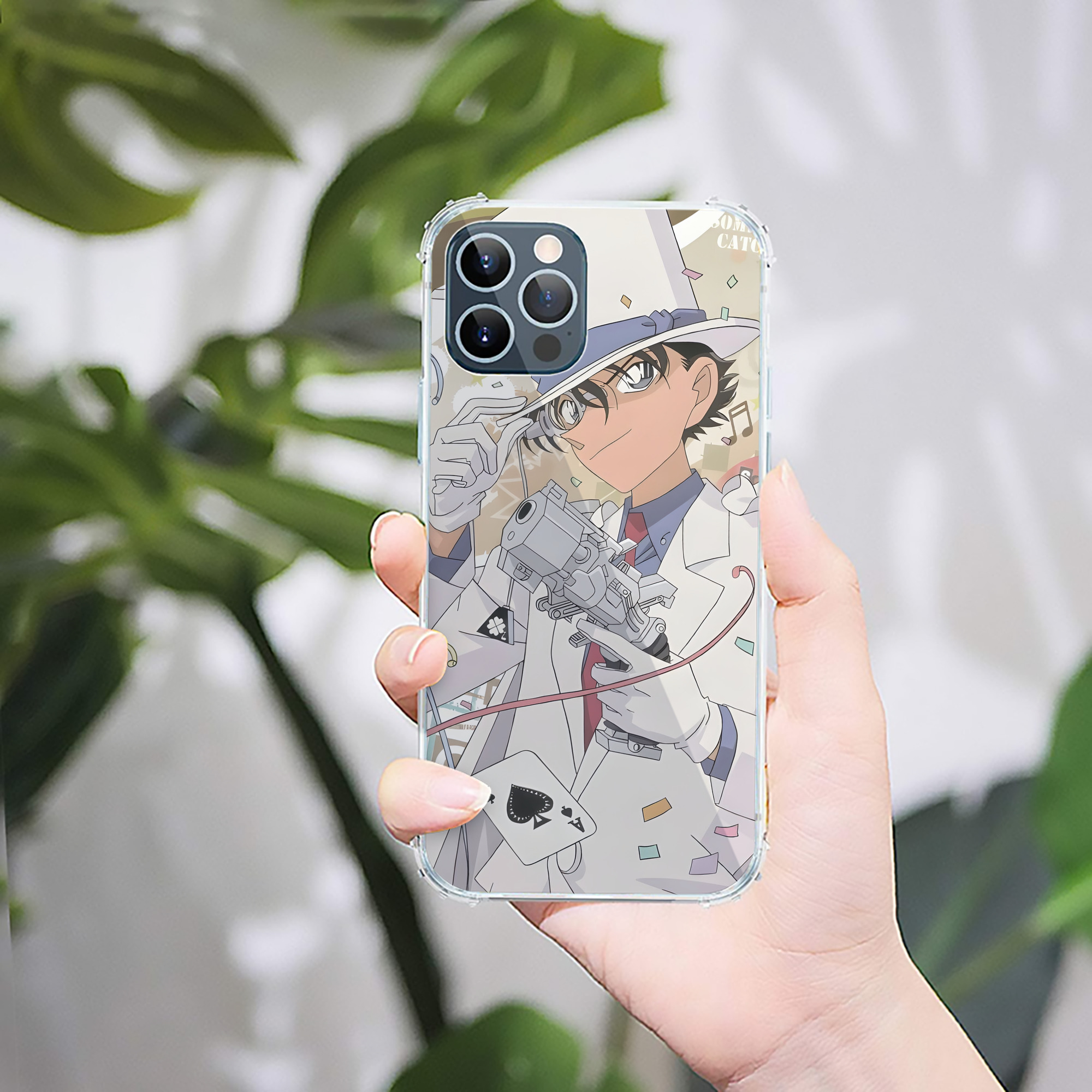 （画像用） 名探偵コナン Detective Conan 【iPhone 12シリーズ対応】透明スマホケース（クリアソフトケース）
